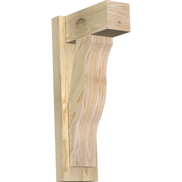 Ekena Millwork Funston Block Rough Sawn Outlooker, Douglas Fir, 6"W x 12"D x 24"H OUT06X12X24FST05RDF - main